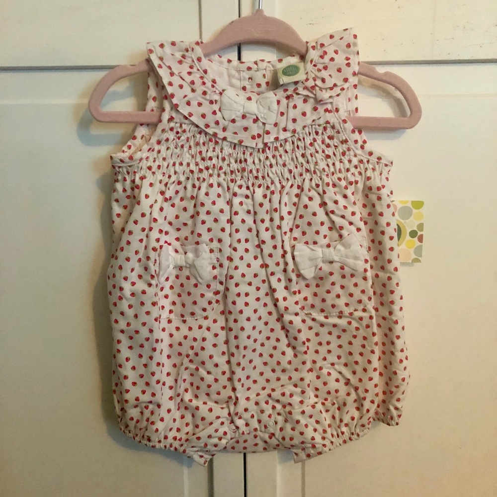 Baby girl Strawberry Onesie (NWT)